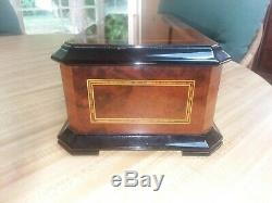 Vintage Reuge 50 Note 10 Aire Swiss Music Box 5 Cylinders Near Pristine
