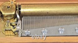 Vintage Reuge 50-Note Music Box, Working, Damaged Box Free Shipping