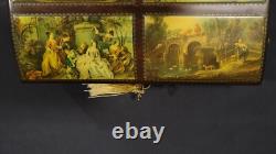 Vintage Reuge 50 Valves Music Box 4 Songs, Treasure Chest Shape