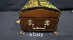 Vintage Reuge 50 Valves Music Box 4 Songs, Treasure Chest Shape