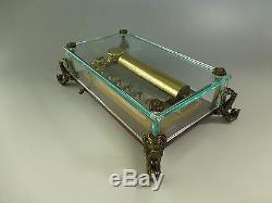 Vintage Reuge 72 Music Box, Crystal Clear Glass Lara's Theme (watch Video)