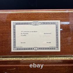 Vintage Reuge 72 Notes Music Box 18 Variation Sur Un Theme De Paganini 3/72