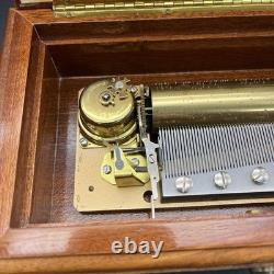 Vintage Reuge 72 Notes Music Box 18 Variation Sur Un Theme De Paganini 3/72