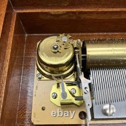 Vintage Reuge 72 Notes Music Box 18 Variation Sur Un Theme De Paganini 3/72