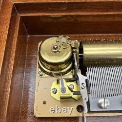 Vintage Reuge 72 Notes Music Box 18 Variation Sur Un Theme De Paganini 3/72