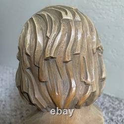 Vintage Reuge Anri Chopin Swiss Wooden Music Box Bust Head Romance 10.5