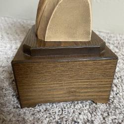 Vintage Reuge Anri Chopin Swiss Wooden Music Box Bust Head Romance 10.5