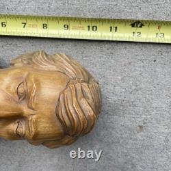 Vintage Reuge Anri Chopin Swiss Wooden Music Box Bust Head Romance 10.5