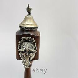 Vintage Reuge Boars Head Musical Pepper Grinder Mill Very Good Condition Works