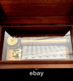 Vintage Reuge CH3/72 Music Box. Wolfgang Amadeus Mozart Turkish March. SEE VIDEO