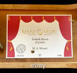 Vintage Reuge CH3/72 Music Box. Wolfgang Amadeus Mozart Turkish March. SEE VIDEO