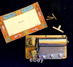 Vintage Reuge CH 1/50 Music Box Movement. The Beatles Michelle. SEE VIDEO