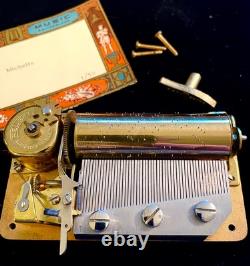 Vintage Reuge CH 1/50 Music Box Movement. The Beatles Michelle. SEE VIDEO