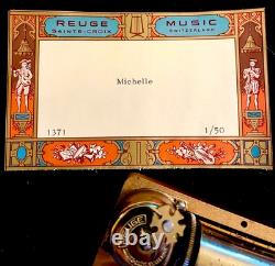 Vintage Reuge CH 1/50 Music Box Movement. The Beatles Michelle. SEE VIDEO