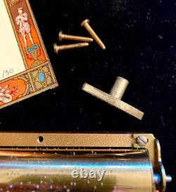 Vintage Reuge CH 1/50 Music Box Movement. The Beatles Michelle. SEE VIDEO