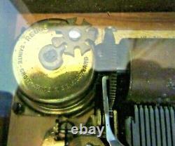 Vintage Reuge CH 3/72 Note Music Box Switzerland The Thieving Magpie G. Rossini