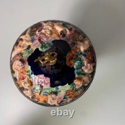 Vintage Reuge Capodimonte Italy Cherub Music Carousel Cigarette/lipstick Holder