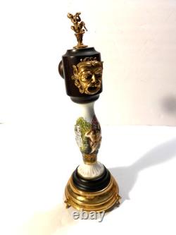 Vintage Reuge Capodimonte Pepper Mill Working Music Box, Bougie Grandmacore