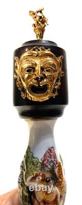 Vintage Reuge Capodimonte Pepper Mill Working Music Box, Bougie Grandmacore