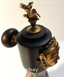 Vintage Reuge Capodimonte Pepper Mill Working Music Box, Bougie Grandmacore