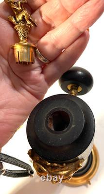 Vintage Reuge Capodimonte Pepper Mill Working Music Box, Bougie Grandmacore