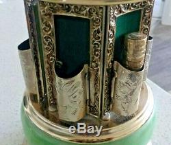 Vintage Reuge Carousel Music Box ITALY Lipstick, Perfume, Cigarette Holders