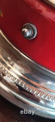 Vintage Reuge Cigarette or Lipstick holder carousel music box 50s/60s, Italy