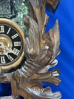 Vintage Reuge Cluckoo Clock. The Emperial Waltz Blue Danube for parts or repair