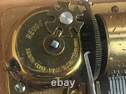 Vintage Reuge Cylinder Music Box W. A. Mozart Minuet Don Juan Allegro Eine Kleine