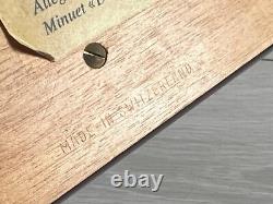 Vintage Reuge Cylinder Music Box W. A. Mozart Minuet Don Juan Allegro Eine Kleine
