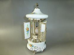 Vintage Reuge Dancing Ballerina Automaton Carousel Music Box Items Holding Stand