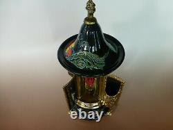 Vintage Reuge Dancing Ballerina Automaton Carousel Music Box Items Holding Stand