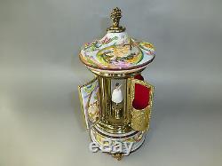 Vintage Reuge Dancing Ballerina Carousel Music Box Lipstick & Cigarette Holder