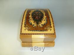 Vintage Reuge Dancing Ballerina Cigarette / Items Wooden Case Holders Music Box