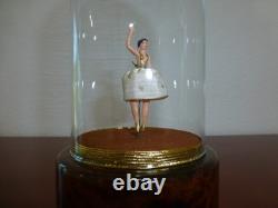 Vintage Reuge Dancing Ballerina Music Box Automaton Newly Serviced (see Video)