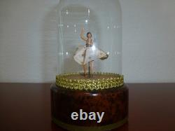 Vintage Reuge Dancing Ballerina Music Box Automaton Restored (watch The Video)