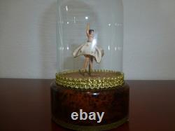 Vintage Reuge Dancing Ballerina Music Box Automaton Restored (watch The Video)