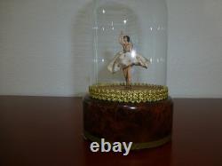 Vintage Reuge Dancing Ballerina Music Box Automaton Restored (watch The Video)
