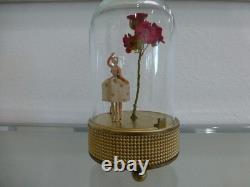 Vintage Reuge Dancing Ballerina Music Box Automaton Restored (watch The Video)