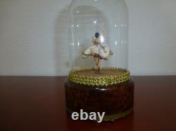 Vintage Reuge Dancing Ballerina Music Box Automaton Restored (watch The Video)