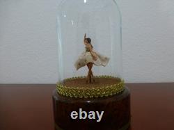 Vintage Reuge Dancing Ballerina Music Box Automaton Restored (watch The Video)