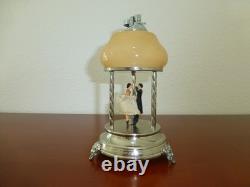 Vintage Reuge Dancing Ballerina Music Box Automaton With Lighter (watch Video)