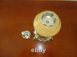 Vintage Reuge Dancing Ballerina Music Box Automaton With Lighter (watch Video)