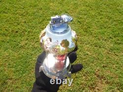 Vintage Reuge Dancing Ballerina Music Box Automaton With Lighter (watch Video)