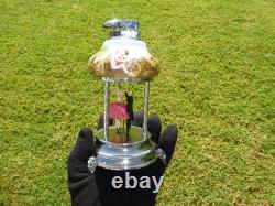 Vintage Reuge Dancing Ballerina Music Box Automaton With Lighter (watch Video)