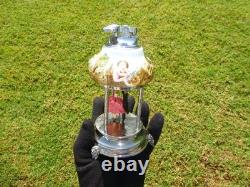 Vintage Reuge Dancing Ballerina Music Box Automaton With Lighter (watch Video)