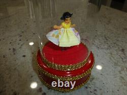 Vintage Reuge Dancing Ballerina Music Box Automaton (watch The Video)