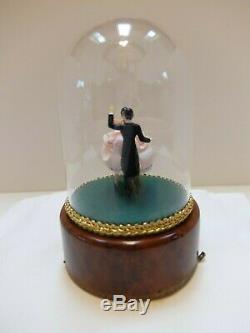 Vintage Reuge Dancing Ballerina Music Box Automaton (watch The Video)