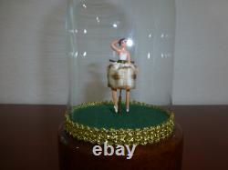 Vintage Reuge Dancing Ballerina Music Box Automaton (watch The Video)