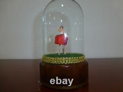 Vintage Reuge Dancing Ballerina Music Box Automaton (watch The Video)